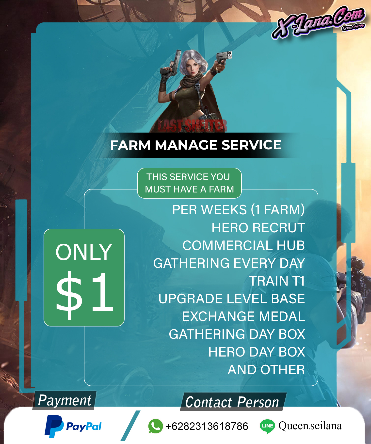 Farm Manage Service $1