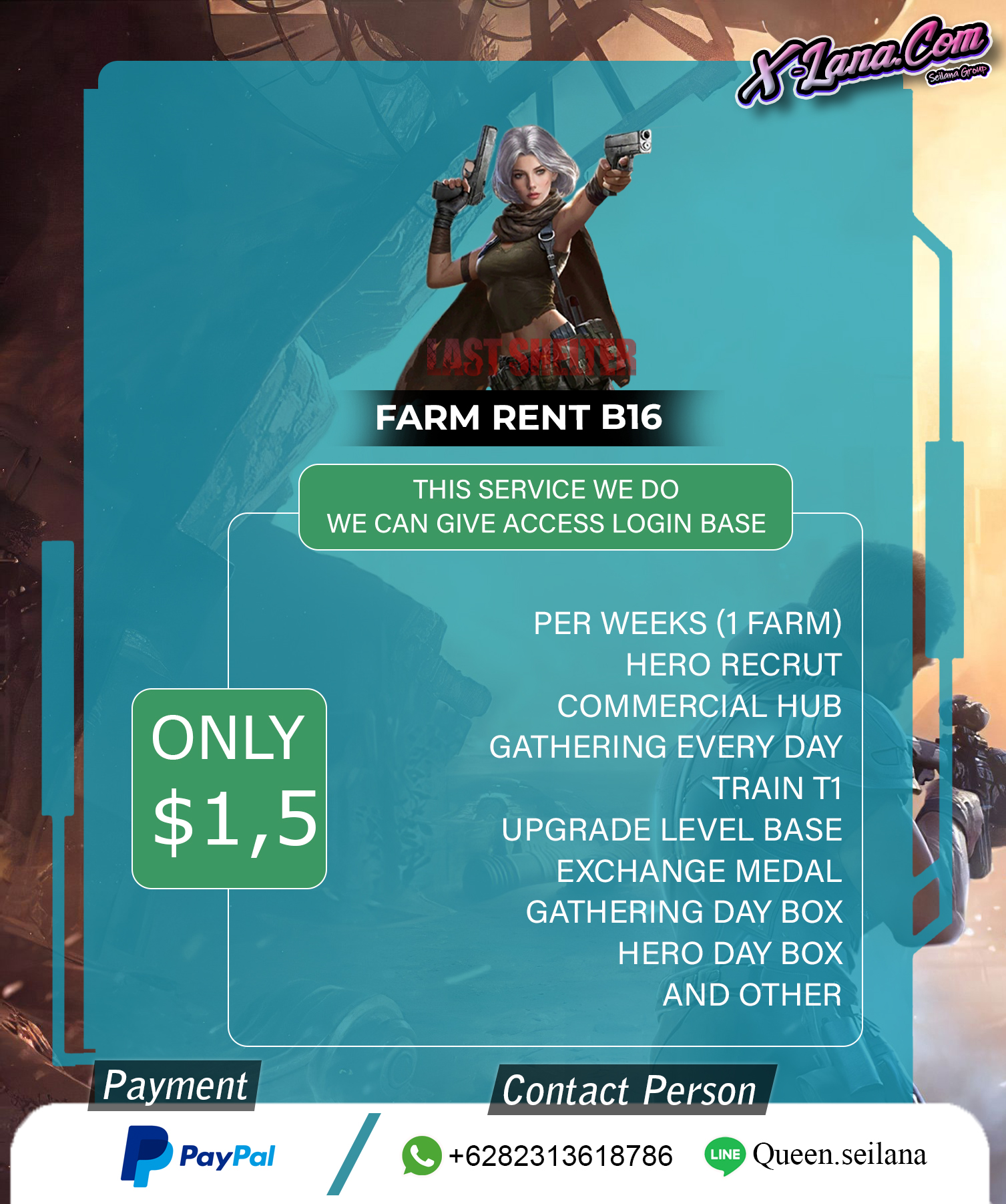 Farm Rent b16 1,5$