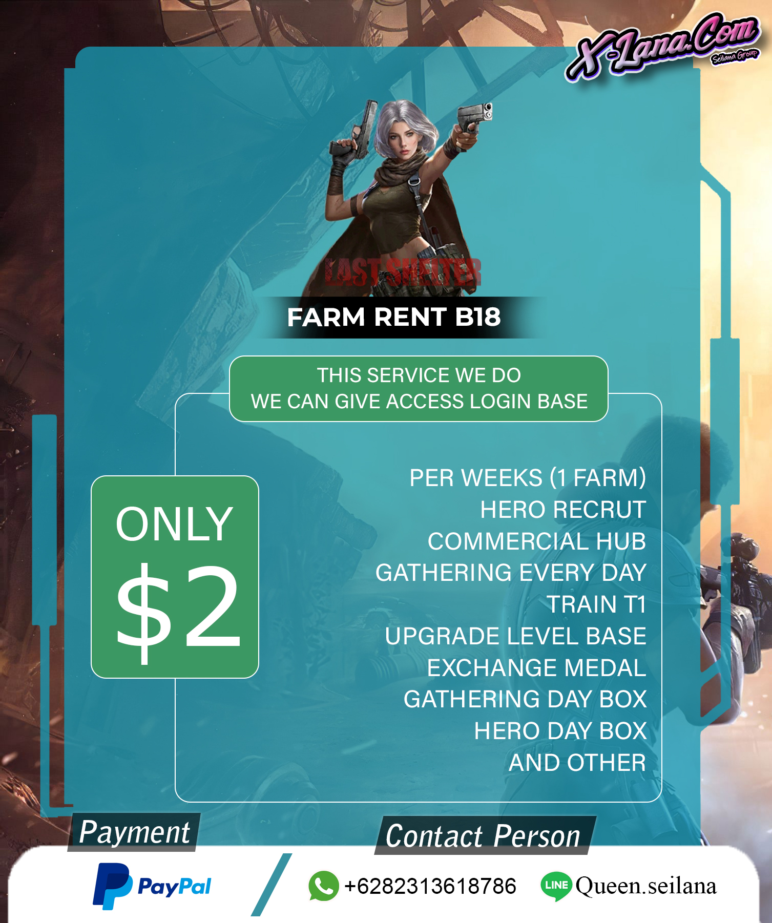 Farm Rent b18 $2